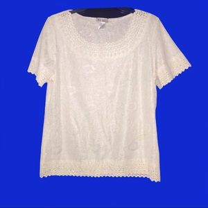 BELLE AMIE Short Sleeve blouse | Size: L